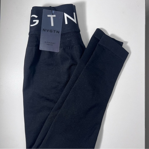 NWT NVGTN Black Sport Seamless Leggings - Picture 4 of 10